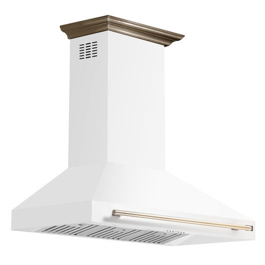 Forno Aria 48 Inch Wall-Mounted Range Hood in White