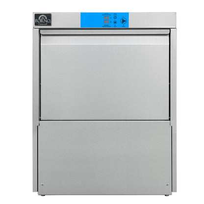 Forno Commerciale 24-Inch Commercial Undercounter Dishwasher, 1-Phase/3-Phase Compatible