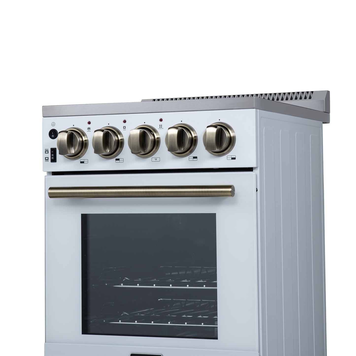 Forno Pallerano 20 Inch Freestanding Electric Range in White, Canada Version, Plug and Cord Included