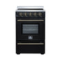 Forno Loiano 24 Inch Freestanding Electric Range in Black, Canada Version, Plug and Cord Included
