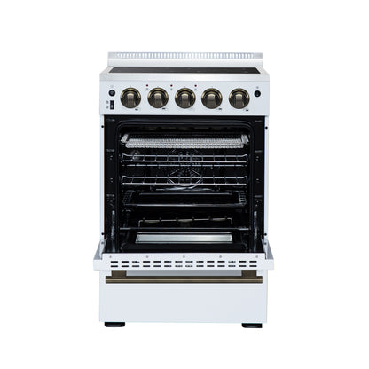 Forno Loiano 24 Inch Freestanding Electric Range in White