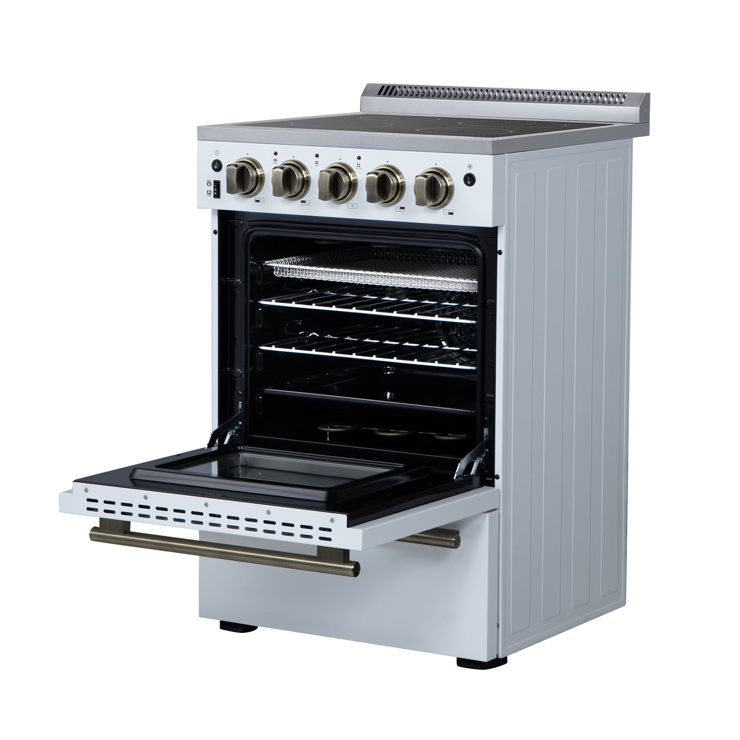 Forno Loiano 24 Inch Freestanding Electric Range in White
