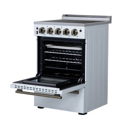 Forno Loiano 24 Inch Freestanding Electric Range in White