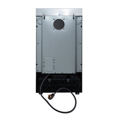 Forno Pallerano 20 Inch Freestanding Electric Range in Black, Canada Version, Plug and Cord Included