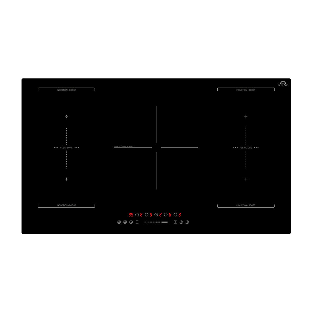Forno Ornonzo 36-Inch Induction Cooktop, 5 Zones, 2 Flex-Zones, 10,200W Total Power, Touch Control, 9 Power Levels