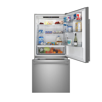 Forno Milano 2-Piece 62-Inch Freestanding Dual Bottom Freezer Refrigerator, Stainless Steel – 34.4 cu.ft, Touch Control, Ice Maker