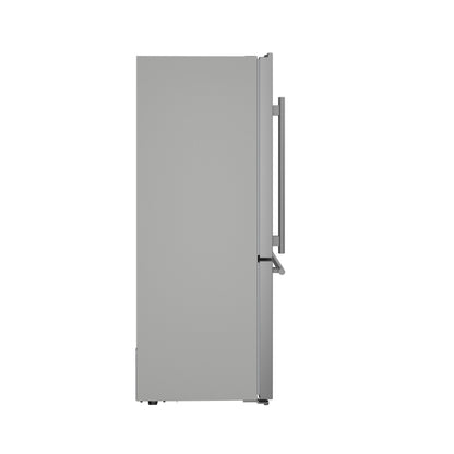 Forno Milano 2-Piece 62-Inch Freestanding Dual Bottom Freezer Refrigerator, Stainless Steel – 34.4 cu.ft, Touch Control, Ice Maker