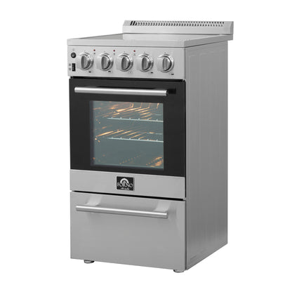 Forno Pallerano 20-Inch Freestanding Electric Range, Canada Version, Plug and Cord Included