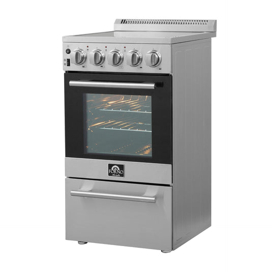 Forno Pallerano 20-Inch Freestanding Electric Range, Canada Version, Plug and Cord Included