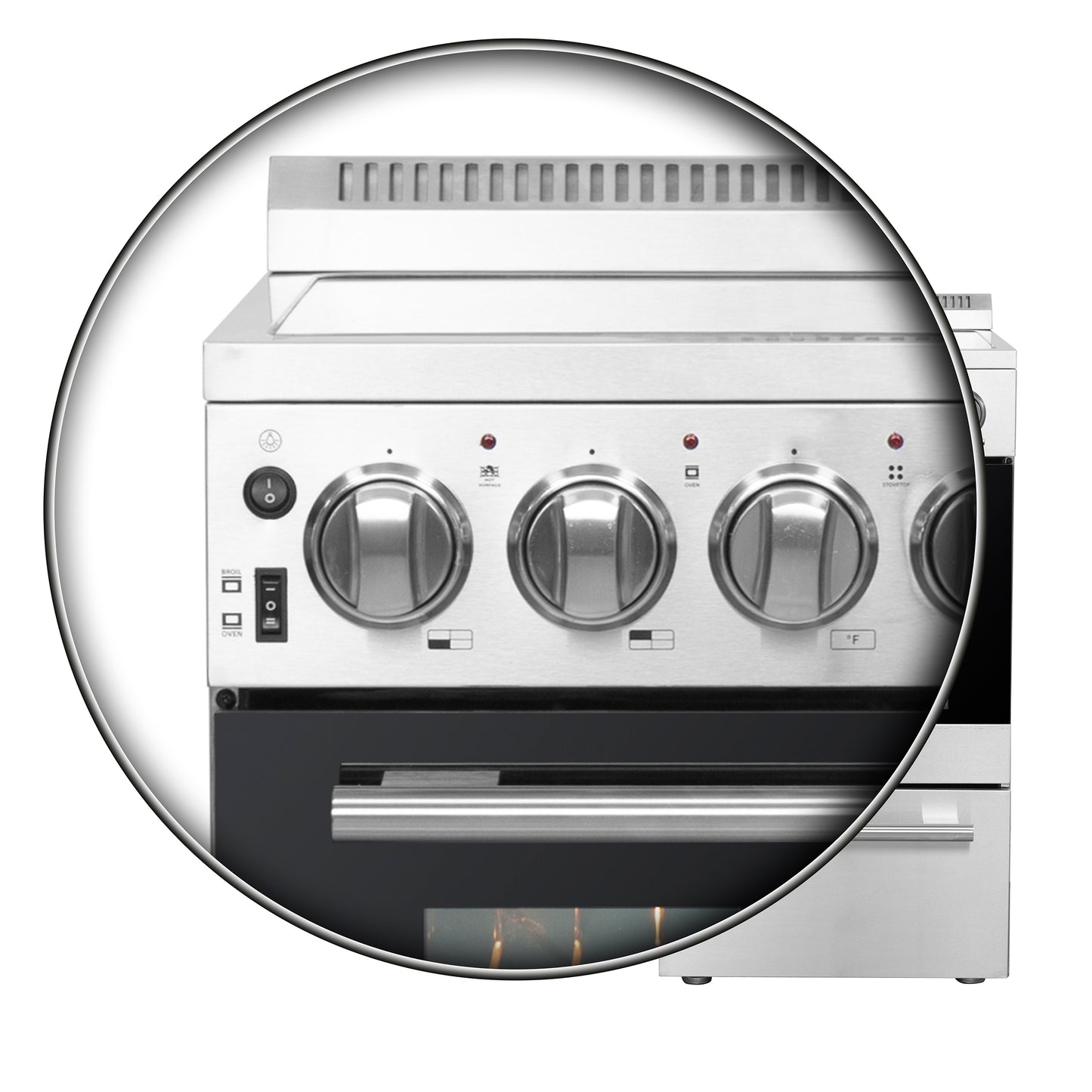 Forno Pallerano 20-Inch Freestanding Electric Range, Canada Version, Plug and Cord Included