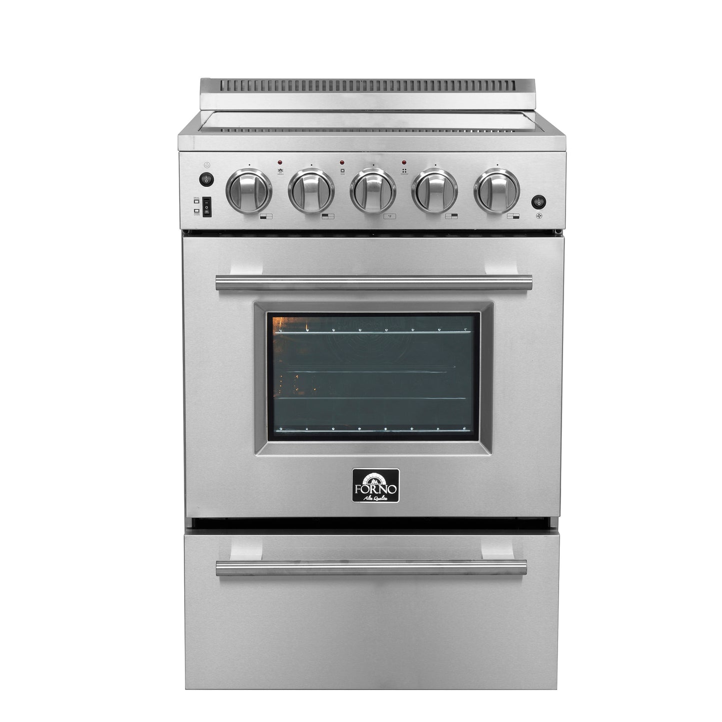 Forno Loiano 24-Inch Freestanding Electric Range, Canada Version, No Rotisserie Function, Plug and Cord Included