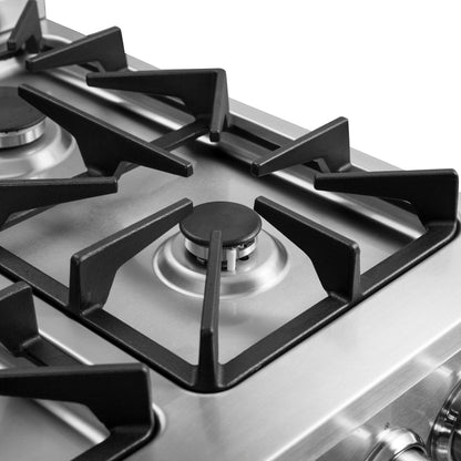 Forno Breno 24-Inch Freestanding Gas Range, Plug Included, Energy Efficient