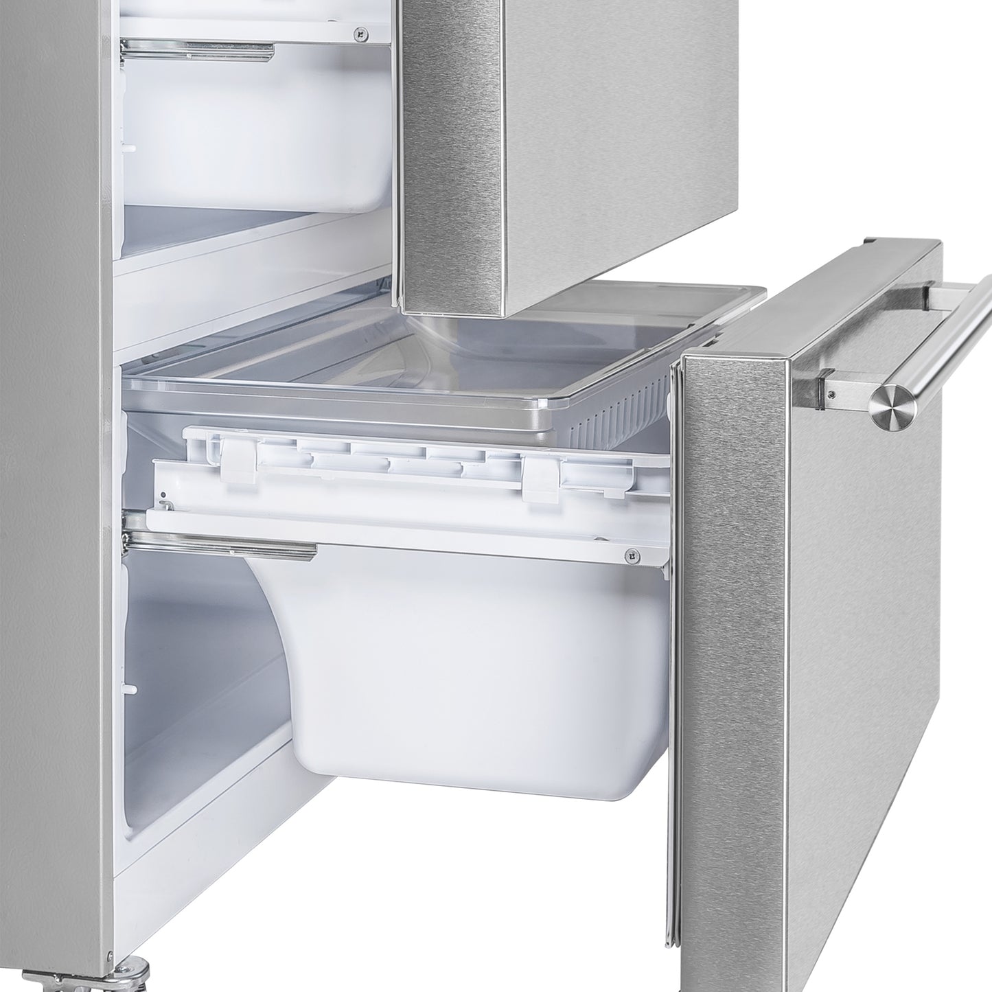 FORNO Premium 3-Piece Kitchen Bundle - 36" Gas Range, 36" French Door Refrigerator, 24" Built-In Dishwasher, Stainless Steel - FBDL-009-02CAUS