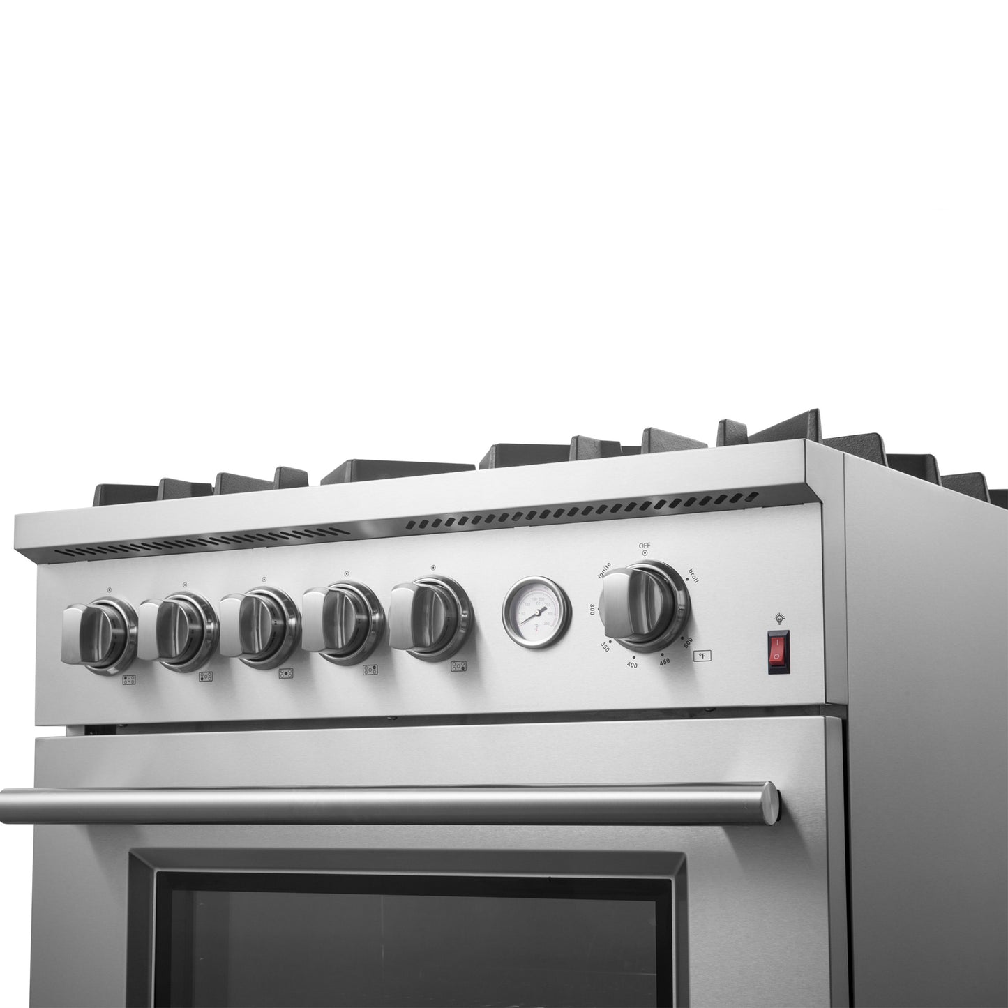 FORNO Giovanni 30-inch Gas Range Stainless Steel, 5 Burners 67,000 BTU, 4.32 cu.ft. Convection Oven