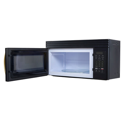 Forno Scalo 30-Inch Over the Range Microwave, Black – 1.6 cu.ft, 300 CFM Vent, Touch Control, LED Light