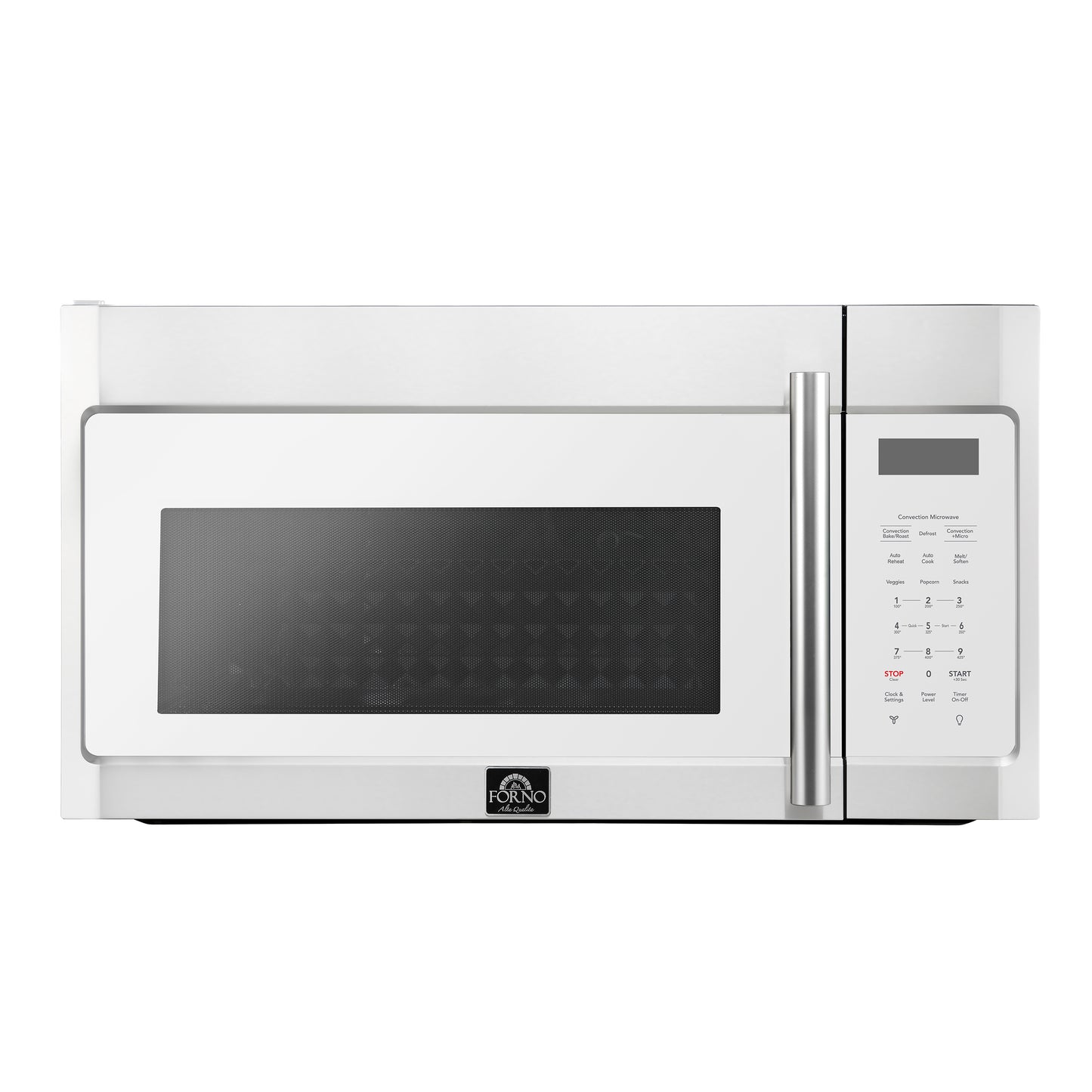 Forno Fornace 30-Inch Over the Range Convection Microwave, White – 1.5 cu.ft, 300 CFM Vent, Touch Control, LED Light