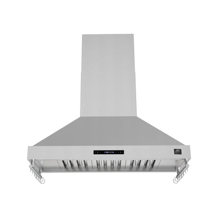 Forno Venezia 48 Inch Wall-Mounted Range Hood with Touch Controls and Baffle Filters