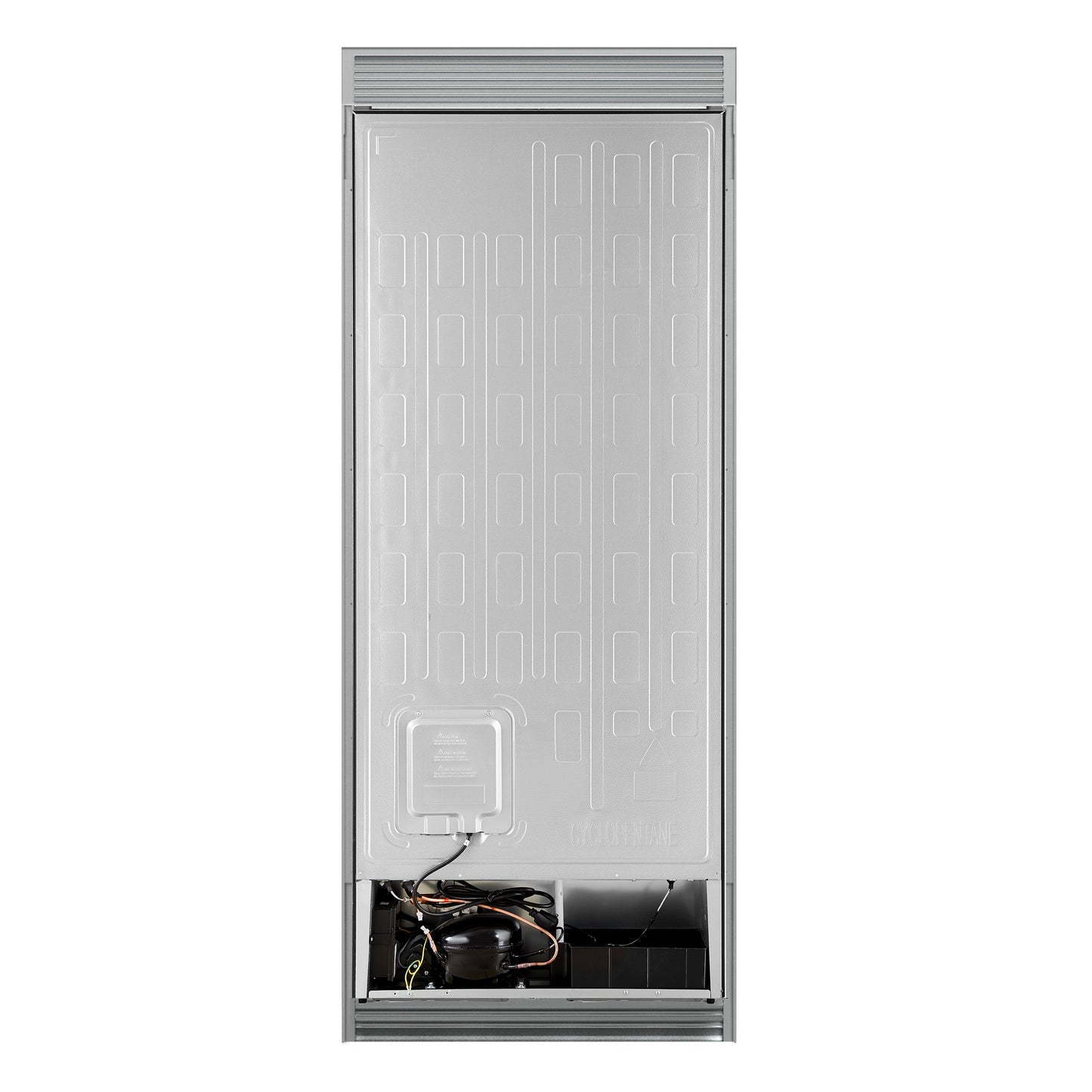 Forno Maderno 28" Built-In Convertible Refrigerator in Black, 13.6 cu.ft. Left Swing with Decorative Grill - 32" Wide