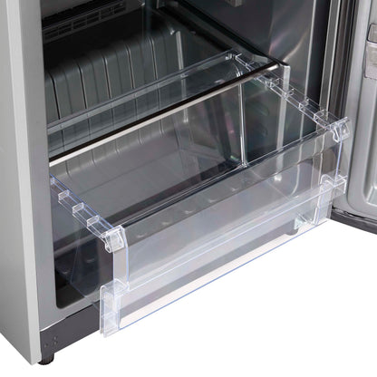 Forno Fortezza 28 Inch Right-Swing Convertible Refrigerator/Freezer, Stainless Steel, Total No Frost
