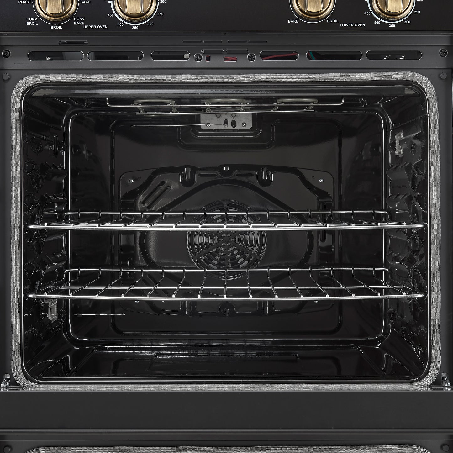 Forno Vomero 30-Inch Double Wall Oven, Black, 10 cu.ft Total Capacity, 7100W Convection, Mechanical Controls, Manuel Steam Clean