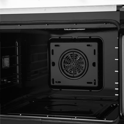 Forno Asti 30-Inch French Door Electric Wall Oven in White & Antique Brass, 3.68 cu. ft. True Convection, 3,600W, Air Fry, Sous Vide, Self-Clean