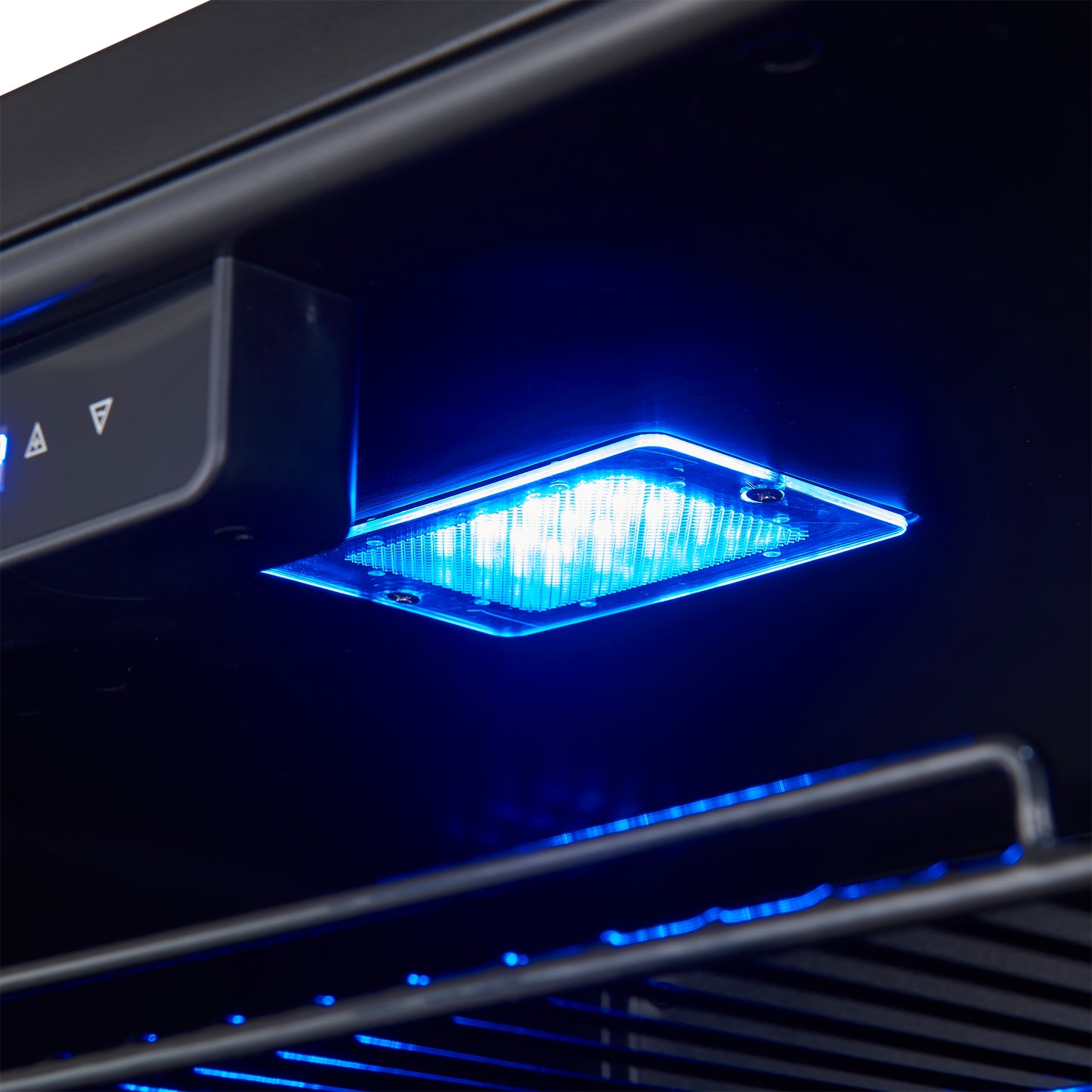 Forno Frescolino 24 Inch Beverage Cooler, White with Antique Brass Handles, with LED Lighting, Triple Glass Door, 188 Can Capacity, Built-In or Freestanding