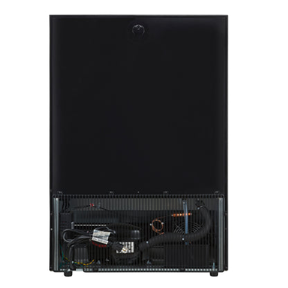 Forno Frescolino 24 Inch Beverage Cooler, White with Antique Brass Handles, with LED Lighting, Triple Glass Door, 188 Can Capacity, Built-In or Freestanding